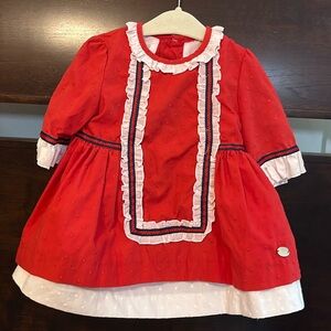 Red Plumeti Dress from Spain